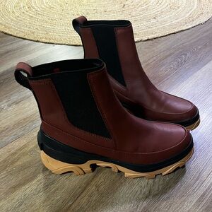 SOREL Brex Chelsea Waterproof Boots Spice Black Size 9